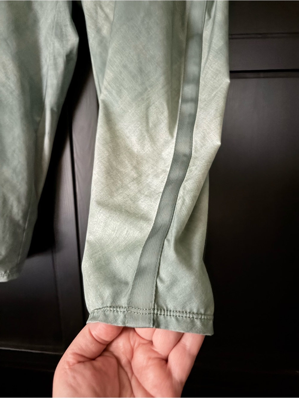 Women's Lightweight Track Pants in Sage Green Size 18